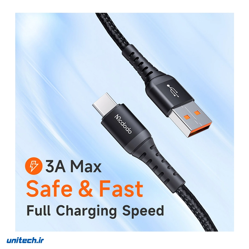 کابل تایپ سی فست شارژ 3 آمپر مک دودو CA2271 طول 1 متر2